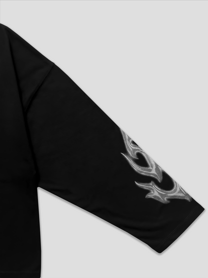 BLACK LONG SLEEVE T-SHIRT